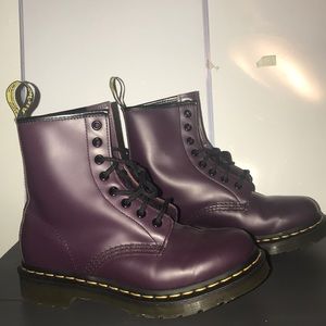 dr martens 1460 purple smooth